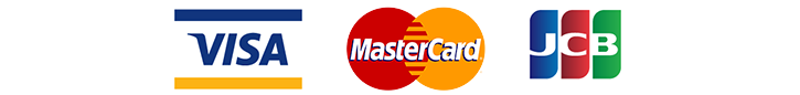 VISA、MasterCard、JCB